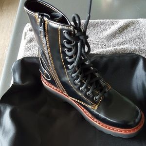 Coach New York Moto Hiker Boot Box Calf